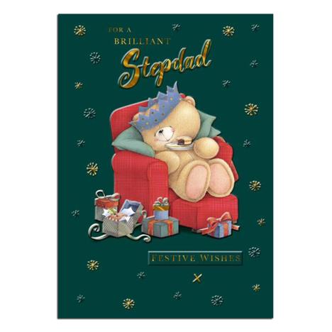 Stepdad Forever Friends Christmas Card